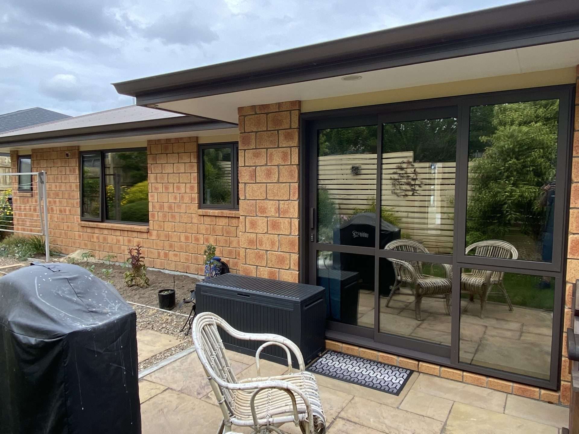 residence with tinted windows